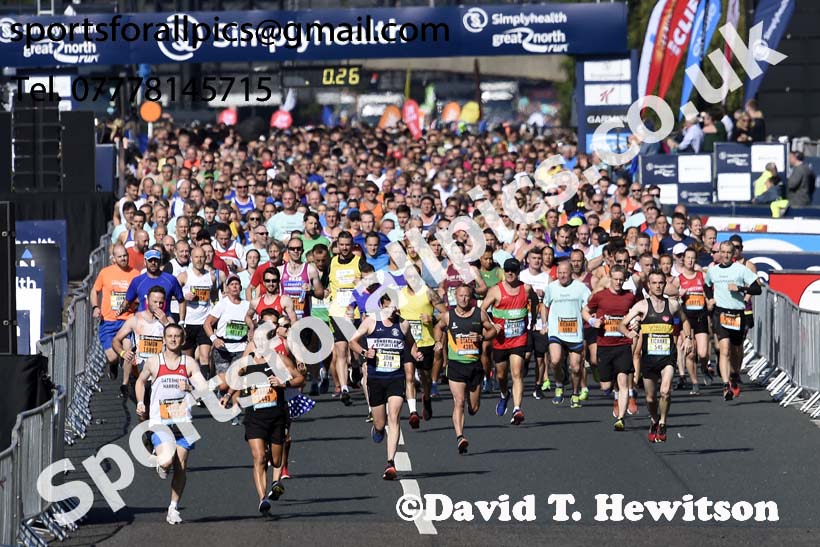 Mens Simplyhealth Great North Run. Photo: David T. Hewitson/Sports for All Pics